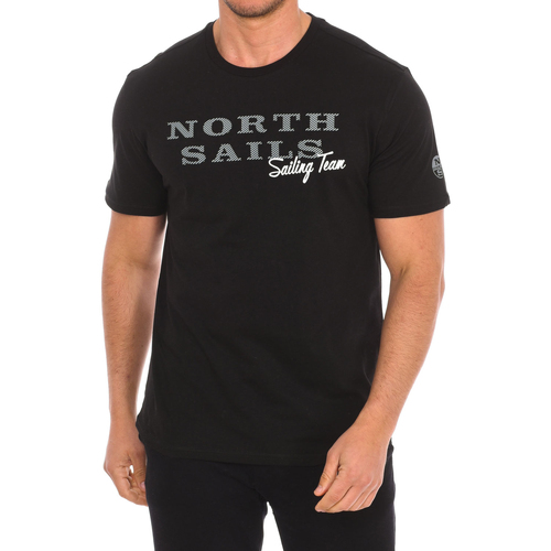 vaatteet Miehet Lyhythihainen t-paita North Sails 9024030-999 Musta