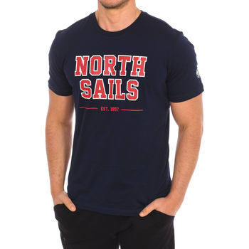 vaatteet Miehet Lyhythihainen t-paita North Sails 9024060-800 Laivastonsininen