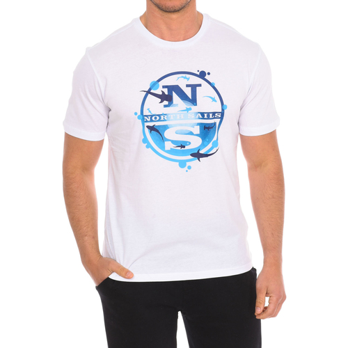 vaatteet Miehet Lyhythihainen t-paita North Sails 9024120-101 Valkoinen