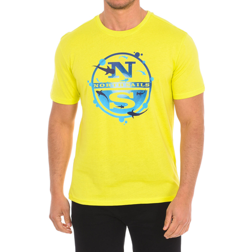 vaatteet Miehet Lyhythihainen t-paita North Sails 9024120-470 Keltainen