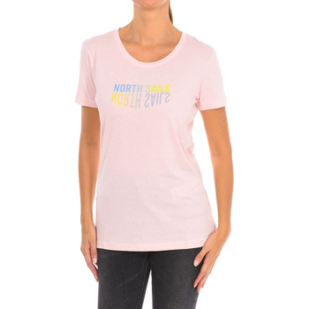 vaatteet Naiset Lyhythihainen t-paita North Sails 9024290-158 Vaaleanpunainen