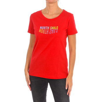 vaatteet Naiset Lyhythihainen t-paita North Sails 9024290-230 Punainen