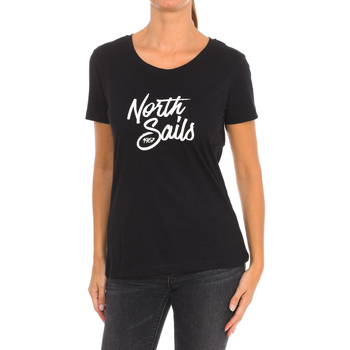 vaatteet Naiset Lyhythihainen t-paita North Sails 9024300-999 Musta