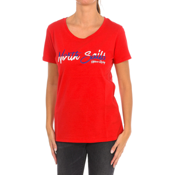 vaatteet Naiset Lyhythihainen t-paita North Sails 9024310-230 Punainen