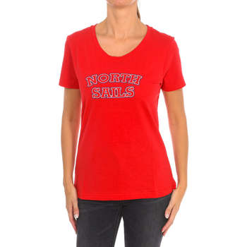 vaatteet Naiset Lyhythihainen t-paita North Sails 9024320-230 Punainen