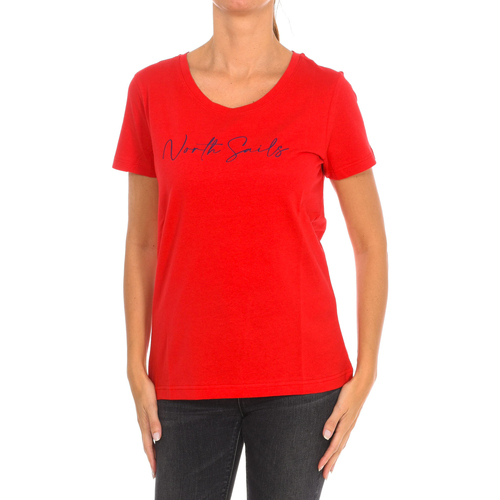 vaatteet Naiset Lyhythihainen t-paita North Sails 9024330-230 Punainen
