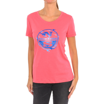 vaatteet Naiset Lyhythihainen t-paita North Sails 9024340-158 Vaaleanpunainen
