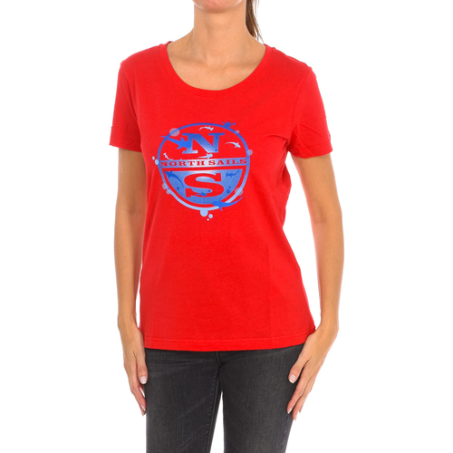 vaatteet Naiset Lyhythihainen t-paita North Sails 9024340-230 Punainen