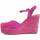 kengät Naiset Espadrillot Leindia 88510 Vaaleanpunainen