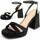 kengät Naiset Sandaalit ja avokkaat Leindia 88516 Musta
