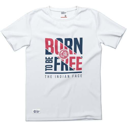 vaatteet Lyhythihainen t-paita The Indian Face Born to be Free Valkoinen