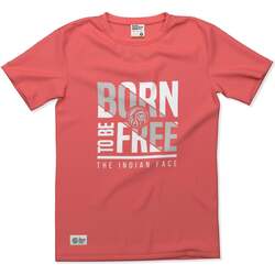 vaatteet Lyhythihainen t-paita The Indian Face Born to be Free Punainen