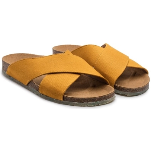 kengät Naiset Sandaalit ja avokkaat Zouri Sun Linen - Mustard Keltainen
