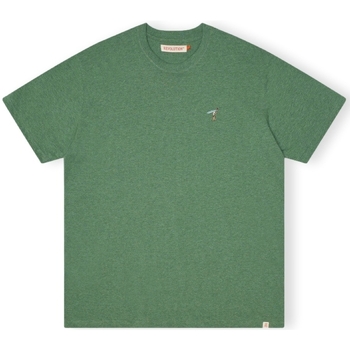 vaatteet Miehet T-paidat & Poolot Revolution T-Shirt Loose 1366 GIR - Dust Green Melange Vihreä