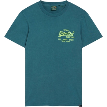 vaatteet Miehet Lyhythihainen t-paita Superdry 235546 Sininen