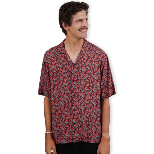 vaatteet Miehet Pitkähihainen paitapusero Brava Fabrics Lobster Aloha Shirt - Red Sininen