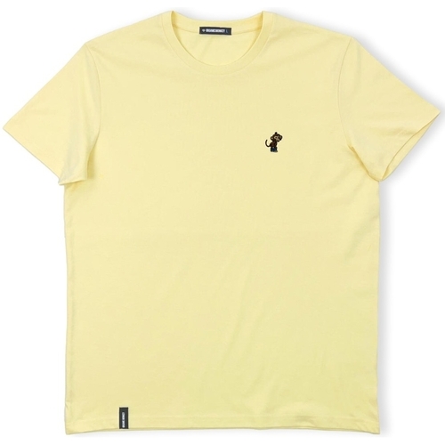 vaatteet Miehet T-paidat & Poolot Organic Monkey Ay Caramba T-Shirt - Yellow Mango Keltainen