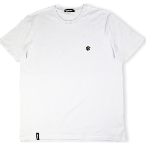 vaatteet Miehet T-paidat & Poolot Organic Monkey The Great Cubini T-Shirt - White Valkoinen