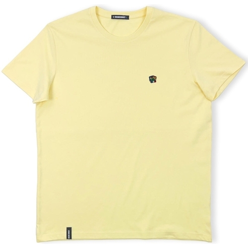 vaatteet Miehet T-paidat & Poolot Organic Monkey The Great Cubini T-Shirt - Yellow Mango Keltainen