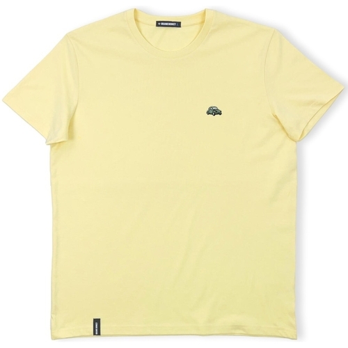 vaatteet Miehet T-paidat & Poolot Organic Monkey Summer Wheels T-Shirt - Yellow Mango Keltainen