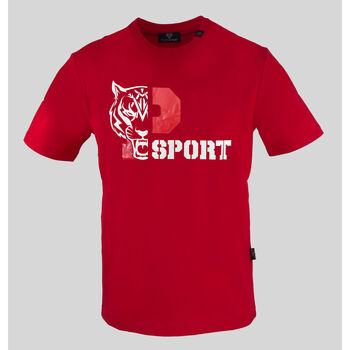 vaatteet Miehet Lyhythihainen t-paita Philipp Plein Sport tips41052 red Punainen