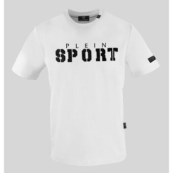 vaatteet Miehet Lyhythihainen t-paita Philipp Plein Sport tips40001 white Valkoinen