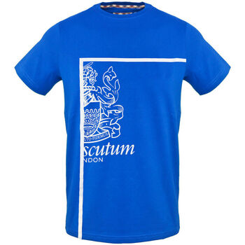 vaatteet Miehet Lyhythihainen t-paita Aquascutum tsia127 81 blue Sininen