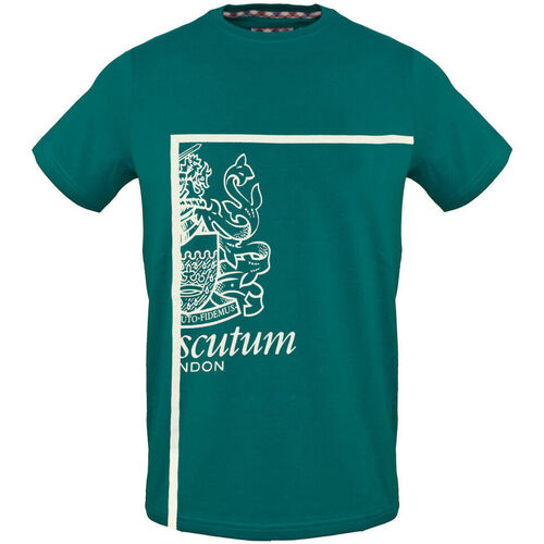 vaatteet Miehet Lyhythihainen t-paita Aquascutum tsia127 32 green Vihreä