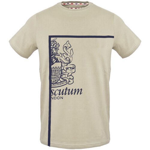 vaatteet Miehet Lyhythihainen t-paita Aquascutum tsia127 12 brown Ruskea