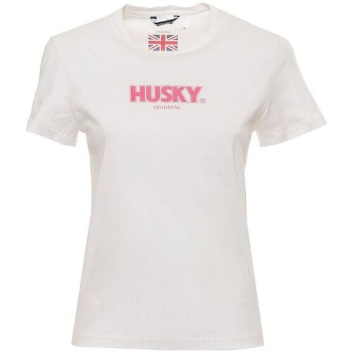 vaatteet Naiset Lyhythihainen t-paita Husky - hs23cedtc35co296-sophia Valkoinen