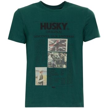 vaatteet Miehet Lyhythihainen t-paita Husky - hs23beutc35co196-tyler Vihreä