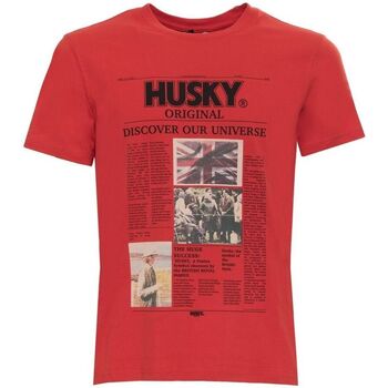 vaatteet Miehet Lyhythihainen t-paita Husky - hs23beutc35co196-tyler Punainen