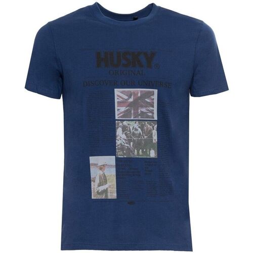 vaatteet Miehet Lyhythihainen t-paita Husky - hs23beutc35co196-tyler Sininen