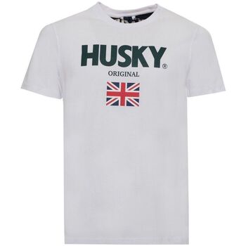 vaatteet Miehet Lyhythihainen t-paita Husky - hs23beutc35co177-john Valkoinen