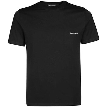 vaatteet Miehet Lyhythihainen t-paita Balenciaga 556151 TYK28 Musta