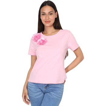 vaatteet Naiset Lyhythihainen t-paita La Modeuse 71666_P168466 Vaaleanpunainen