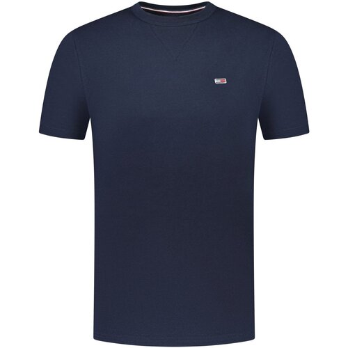 vaatteet Miehet Lyhythihainen t-paita Tommy Jeans DM0DM18649 Sininen