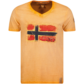 vaatteet Miehet Lyhythihainen t-paita Geo Norway SW1561HGN-ORANGE Oranssi
