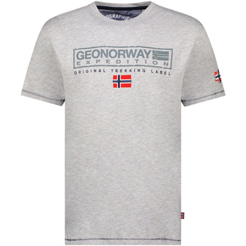 vaatteet Miehet Lyhythihainen t-paita Geo Norway SY1311HGN-Blended Grey Harmaa