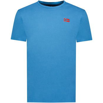 vaatteet Miehet Lyhythihainen t-paita Geographical Norway SY1363HGN-Blue Sininen