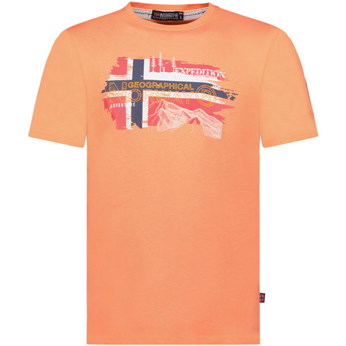 vaatteet Miehet Lyhythihainen t-paita Geographical Norway SY1366HGN-Coral Punainen