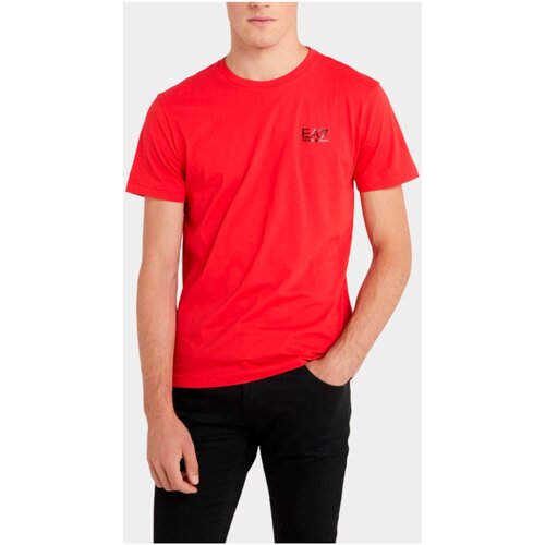 vaatteet Miehet Lyhythihainen t-paita Emporio Armani EA7 8NPT22 PJEMZ Punainen