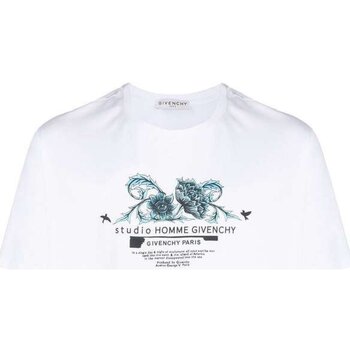 vaatteet Miehet Lyhythihainen t-paita Givenchy BM70Y33002 Valkoinen