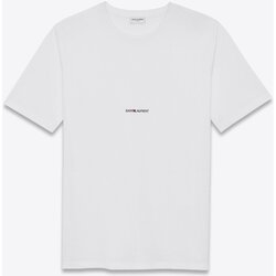 vaatteet Miehet Lyhythihainen t-paita Yves Saint Laurent BMK464572 YB2DQ Valkoinen