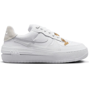 Nike Air Force 1 Low PLT.AF.ORM White Metallic Gold Valkoinen