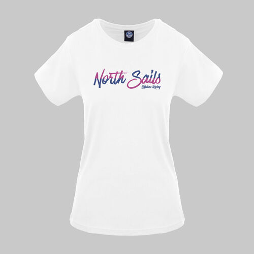 vaatteet Naiset Lyhythihainen t-paita North Sails - 9024310 Valkoinen