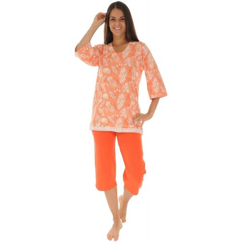 vaatteet Naiset pyjamat / yöpaidat Christian Cane GARDELIA Oranssi