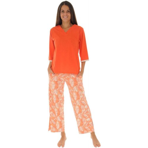 vaatteet Naiset pyjamat / yöpaidat Christian Cane GARDELIA Oranssi