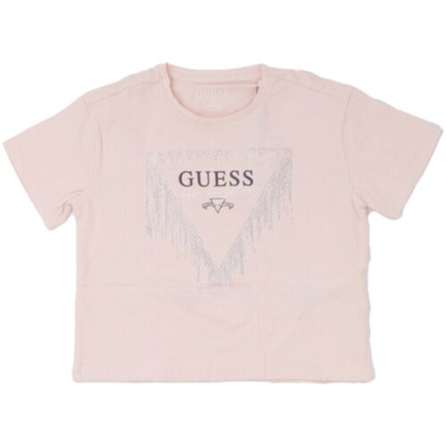 vaatteet Tytöt Lyhythihainen t-paita Guess J4RI24K6YW4 Vaaleanpunainen