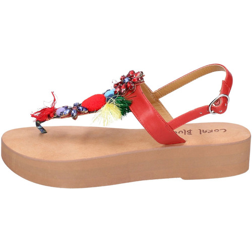 kengät Naiset Sandaalit ja avokkaat Coral Blue EX318 Punainen
